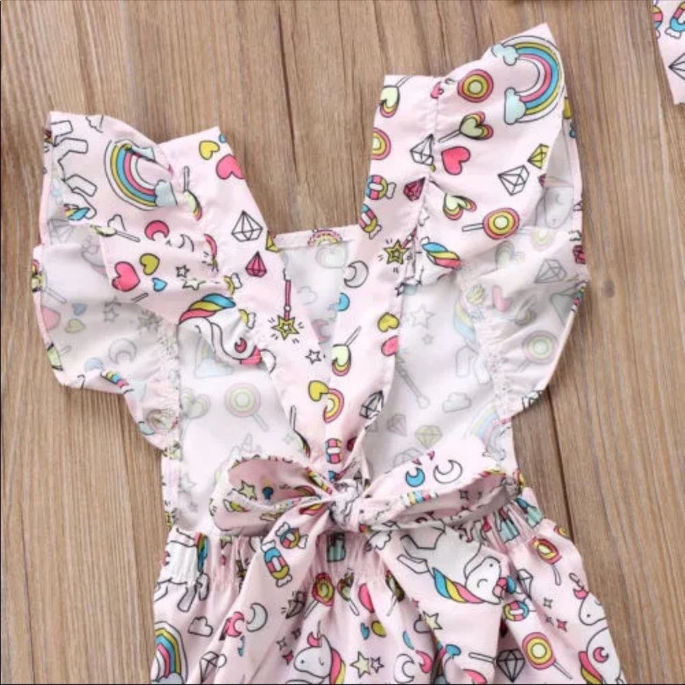 💕HP💕 Unicorn Romper and Headband - Picture 2 of 3